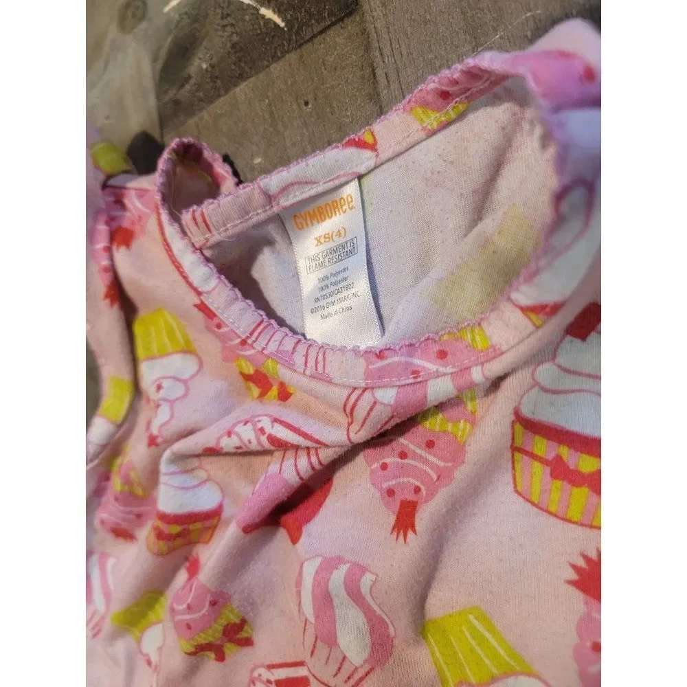Gymboree youth‎ night time gown pink cupcake